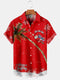 Men's Christmas Funny Graphic Short Sleeve Hawaiian Shirt